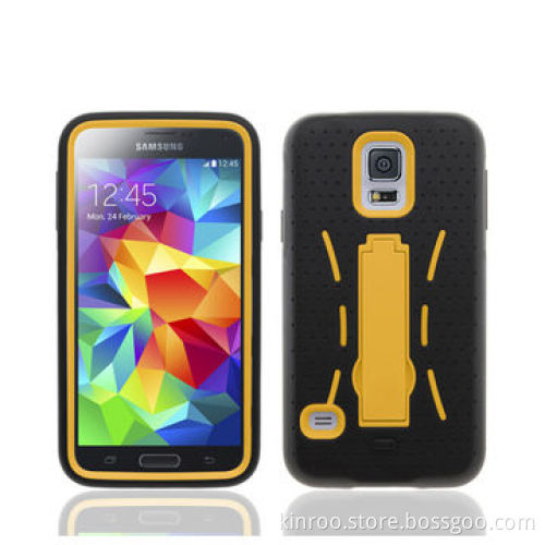 Silicone and PC Stand Case for Samsung Galaxy S5